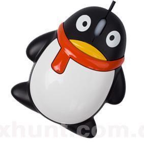 卡通 可爱 个性QQ企鹅 光电 游戏 USB 有线鼠标