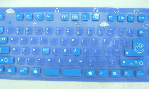硅胶键盘 哆啦A梦键盘 软键盘 防水键盘 USB