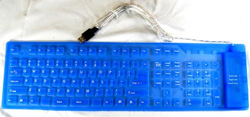 电脑硅胶键盘 可折叠硅胶键盘 防水防菌键盘